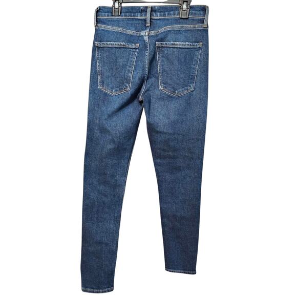 Agolde Sophie Mid Rise Ankle Skinny Denim Blue Jean Button Fly Size 26 - Picture 2 of 9